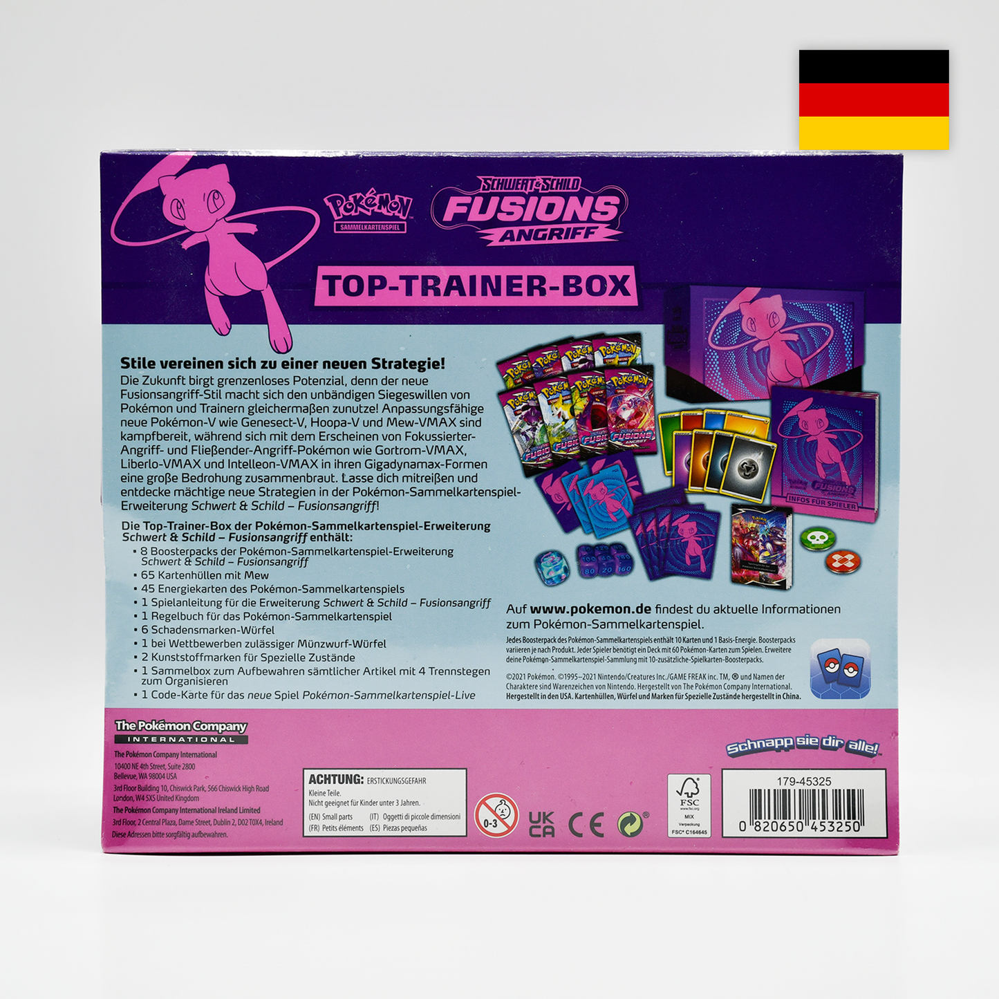 Pokemon Fusions-Angriff Top Trainer Box (Deutsch)