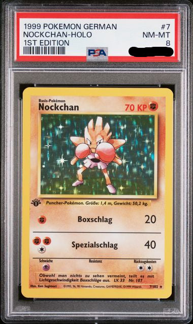 Pokemon Nockchan Holo - 1. Edition Base Set (DE)