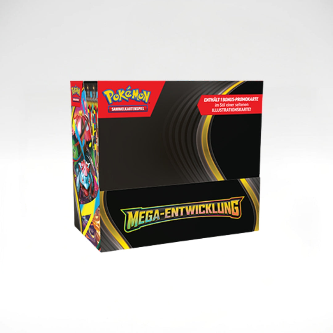 Pokemon Mega-Entwicklung Aufgewertete Boosterpack-Display (DE) + Acryl Case!