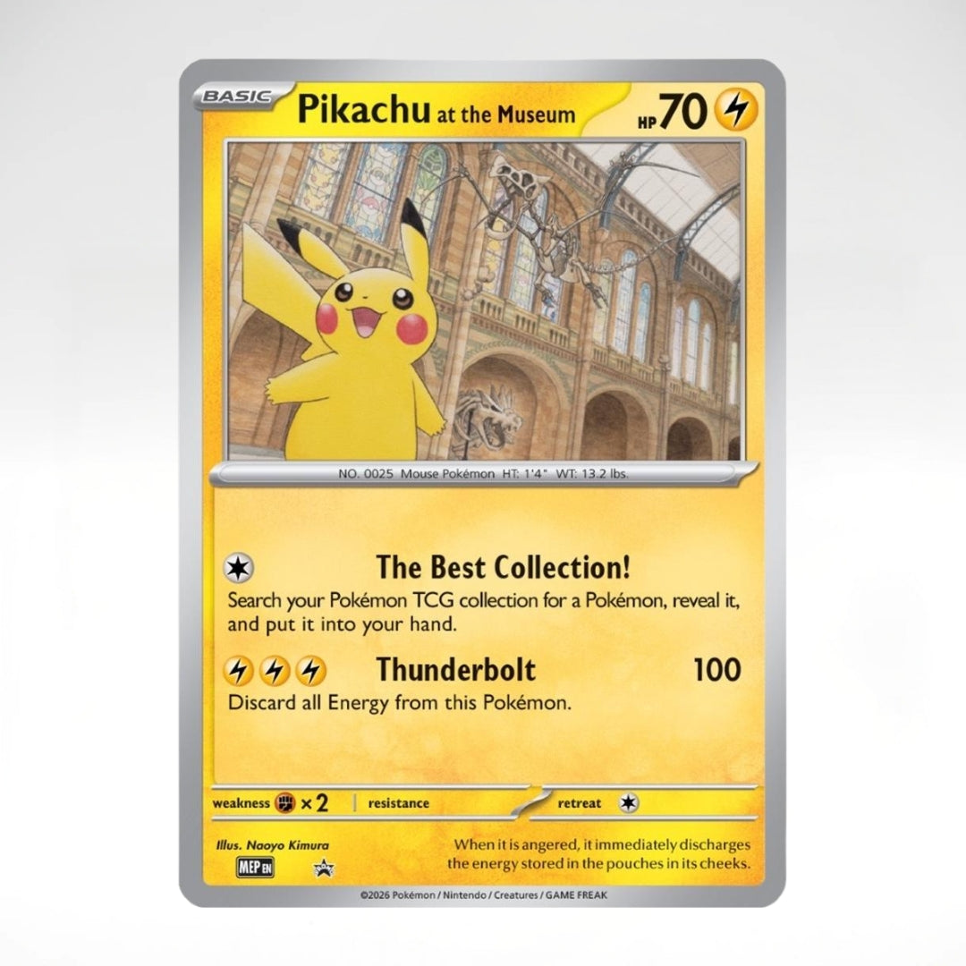 Pokemon Pikachu at the Museum Oversized Card Sealed (EN)