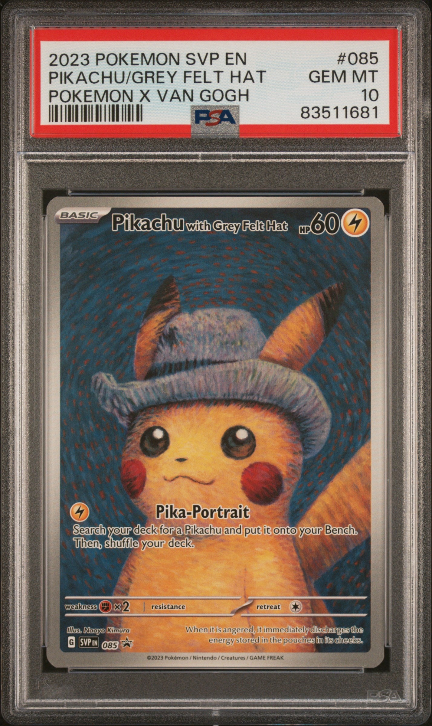 Pokemon Pikachu with Grey Felt Hat (EN)