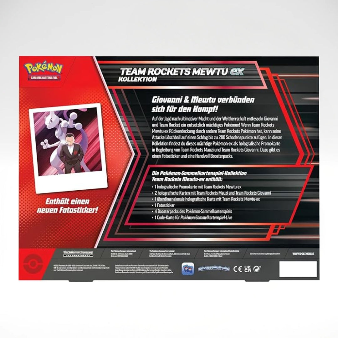 Pokemon Team Rockets Mewtu ex Kollektion (DE)