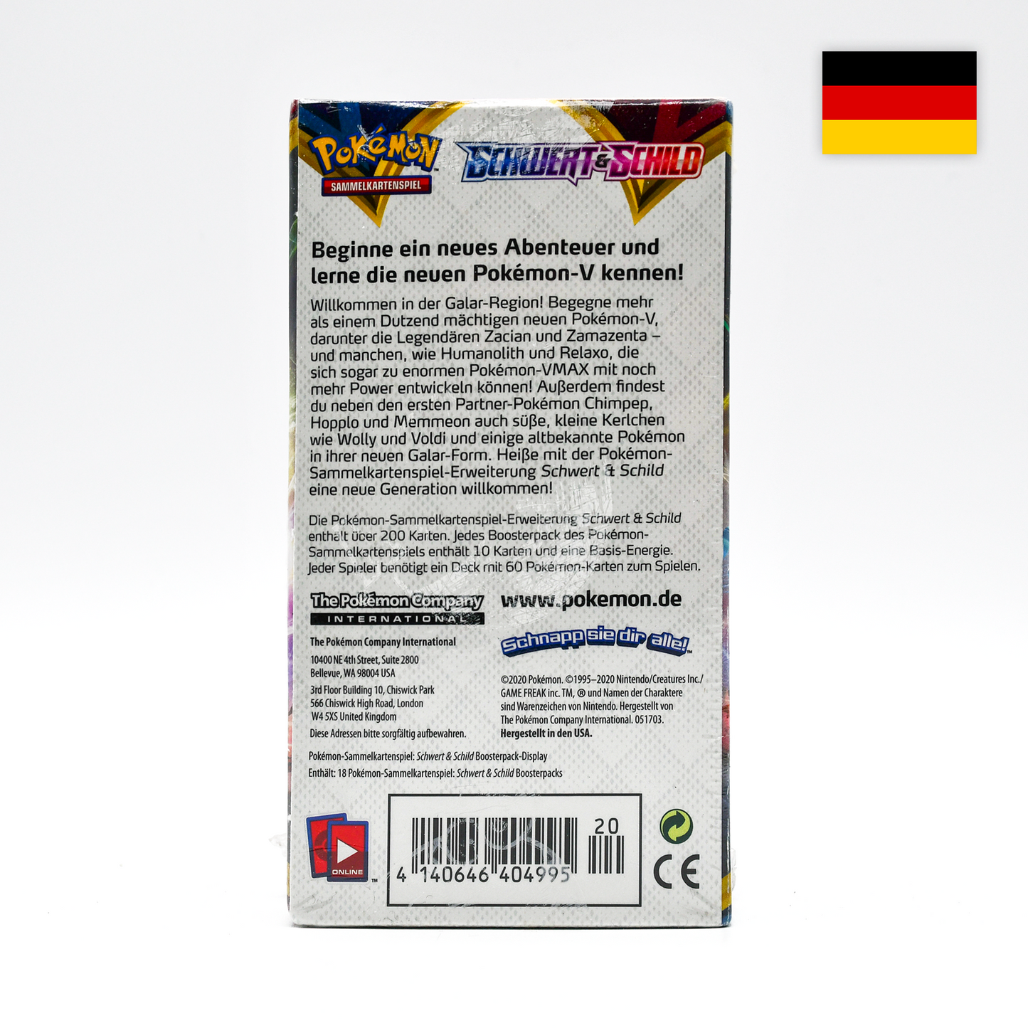 Pokemon Schwert und Schild Display (18 Booster) (Deutsch)