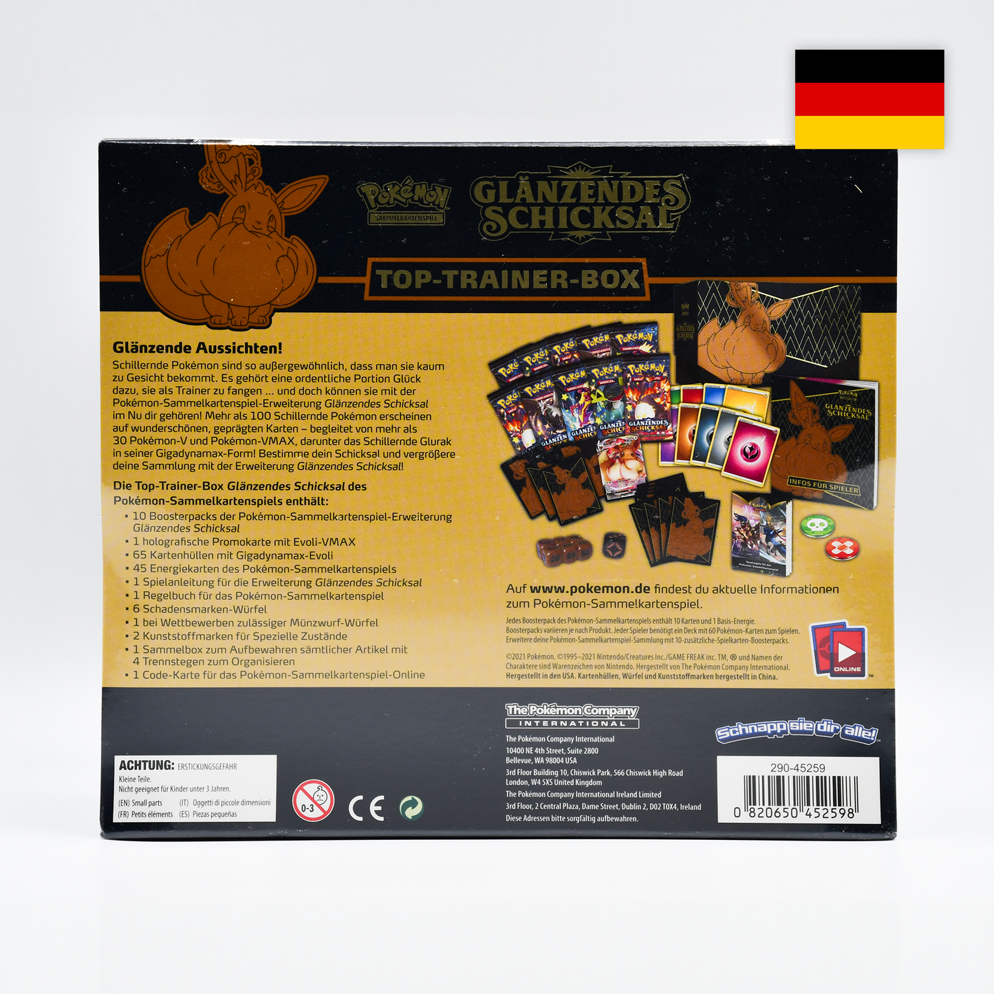 Pokemon Glänzendes Schicksal Top Trainer Box (Deutsch)