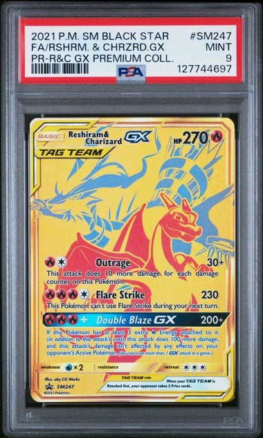 Pokemon Reshiram & Glurak GX - SM Black Star Promos (EN)