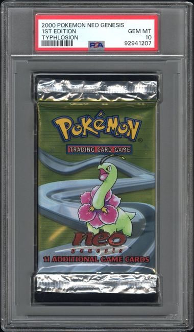Pokemon Neo Genesis Booster - Meganium Artwork PSA Error Grade (EN)