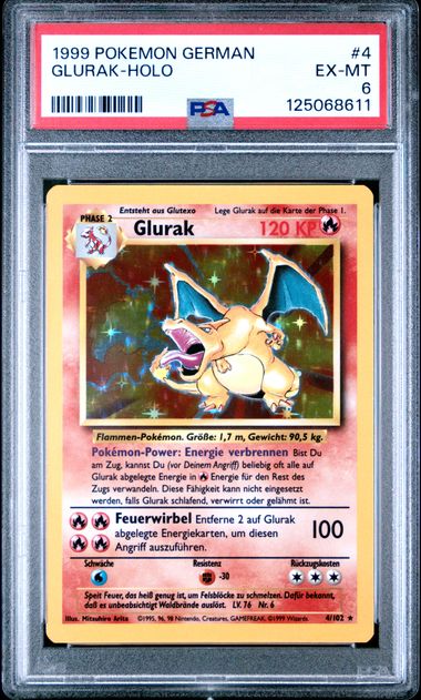 Pokemon Mew – Glurak Holo Base Set (DE)
