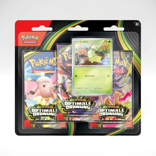 Pokemon Optimale Ordnung Endivie 3-Pack Blister (DE)