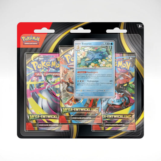 Pokemon Mega-Entwicklung: Entoron 3-Pack Blister (DE)
