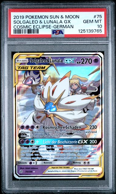 Pokemon Solgaleo & Lunala GX – Cosmic Eclipse (DE)
