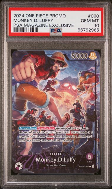 One Piece Monkey D. Luffy x PSA Magazine Exclusive (EN)