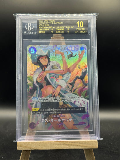 One Piece Ms. All Sunday - Wings of the Captain (JP) Beckett Black Label