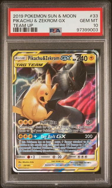 Pokemon Pikachu & Zekrom GX – Team Up (EN)