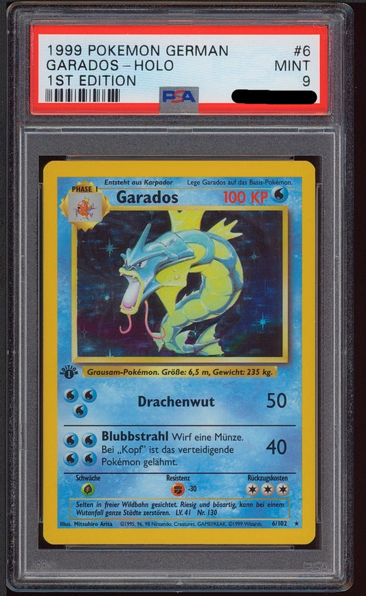 Pokemon Garados Holo - 1. Edition Base Set (DE)