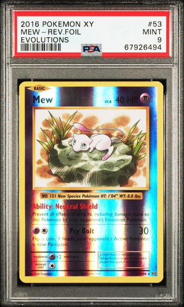 Pokemon Mew XY Evolutions – Reverse Foil (EN)